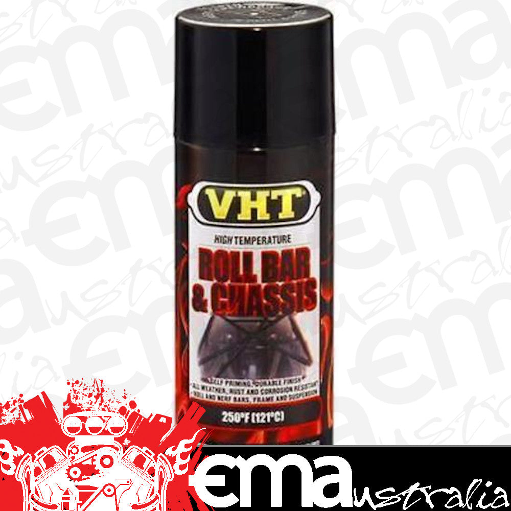 VHT Paints VHTSP670 Chassis & Rollbar Spray Paint Gloss Black 11oz