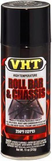 VHT Paints VHTSP671 Paint Chassis & Roll Bar Spray Paint Satin Black 11oz