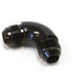 Aeroflow AF522-10BLK 90 Deg 1/2" to -10AN Full Flowblack No Restriction In Bend