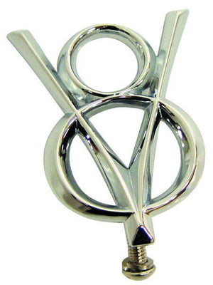 VINTIQUE INC. CHROME 1932 Ford HEADLIGHT BAR EMBLEM VI18-13122