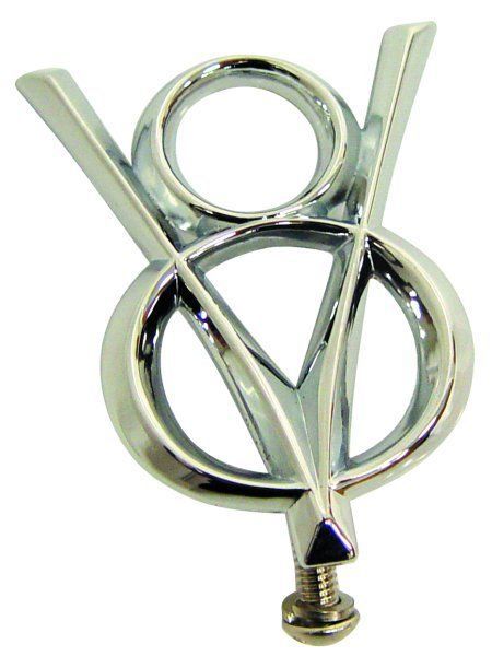 VINTIQUE INC. CHROME 1932 Ford HEADLIGHT BAR EMBLEM VI18-13122