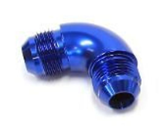 Aeroflow AF522-12-08 90 Deg 1/2" to -12AN Full Flowblue No Restriction In Bend