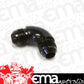 Aeroflow AF522-12-08BLK 90 Deg 1/2" to -12AN Full Flowblack No Restriction In Bend