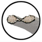 Vintique Inc Grill To Bonnet Lace Kit (Suit 1933-34 Passenger Car, Cloth Lace With Rivets) (VI40-16739-S)