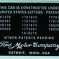 Vintique Inc Firewall Patent Number Plates (Suit 1932-34 Ford) (VI40-18650)