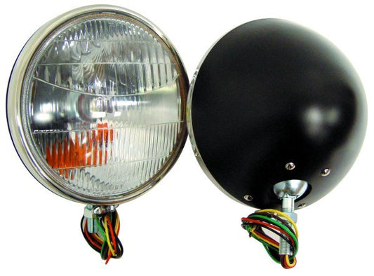 Vintique Inc S/S Head Lamps With Turn Signal (Suit 1933-34 Ford Pick Up & Commercial) (VI46-13000-QSTS)