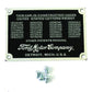 Vintique Inc Firewall Patent Number Plates (Suit 1935-36 Ford) (VI48-18650)