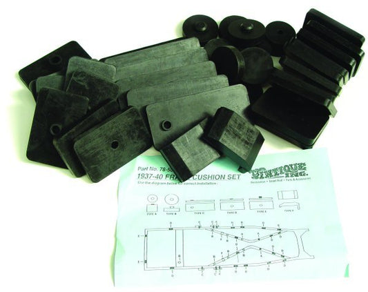 Vintique Inc Body To Frame Rubber Insulator Mount (Suit 1937-40 Ford Closed Car) (VI78-5001)