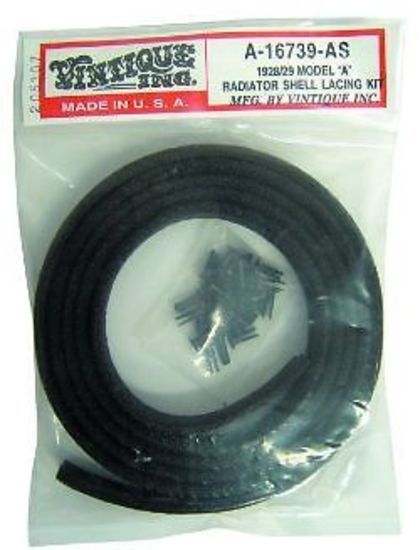 VINTIQUE INC. RADIATOR LACING KIT WITH RIVETS 1928-29 Ford VIA-16739-AS