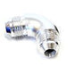 Aeroflow AF522-16S 90 Deg 1" to -16AN Full Flow Silver No Restriction In Bend
