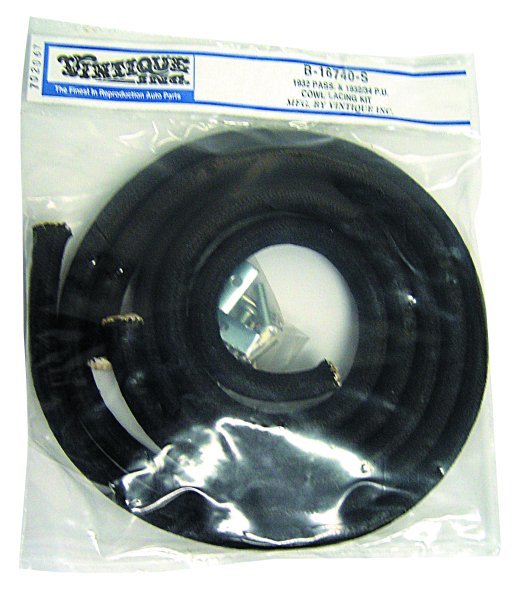 Vintique Inc VIB-16740-S Cowl to Hood Lace Kit for 1932-34 Ford
