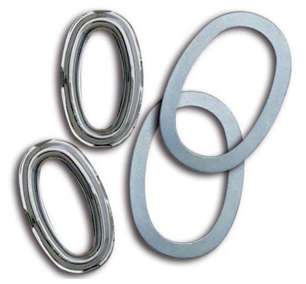 Chrome Door Handle Escutcheons (Suit 1932 Ford Roadster & Phaeton (Pair)) (VIB-46270-AS)