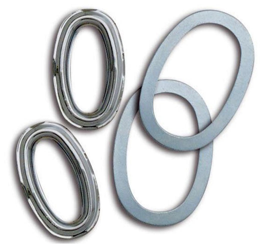 Chrome Door Handle Escutcheons (Suit 1932 Ford Roadster & Phaeton (Pair)) (VIB-46270-AS)