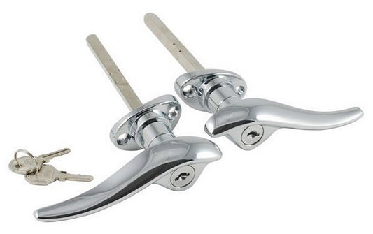 Vintique Inc S/S Outside Locking Door Handles (Suit 1932 Ford) (VIB-702350/1-L)