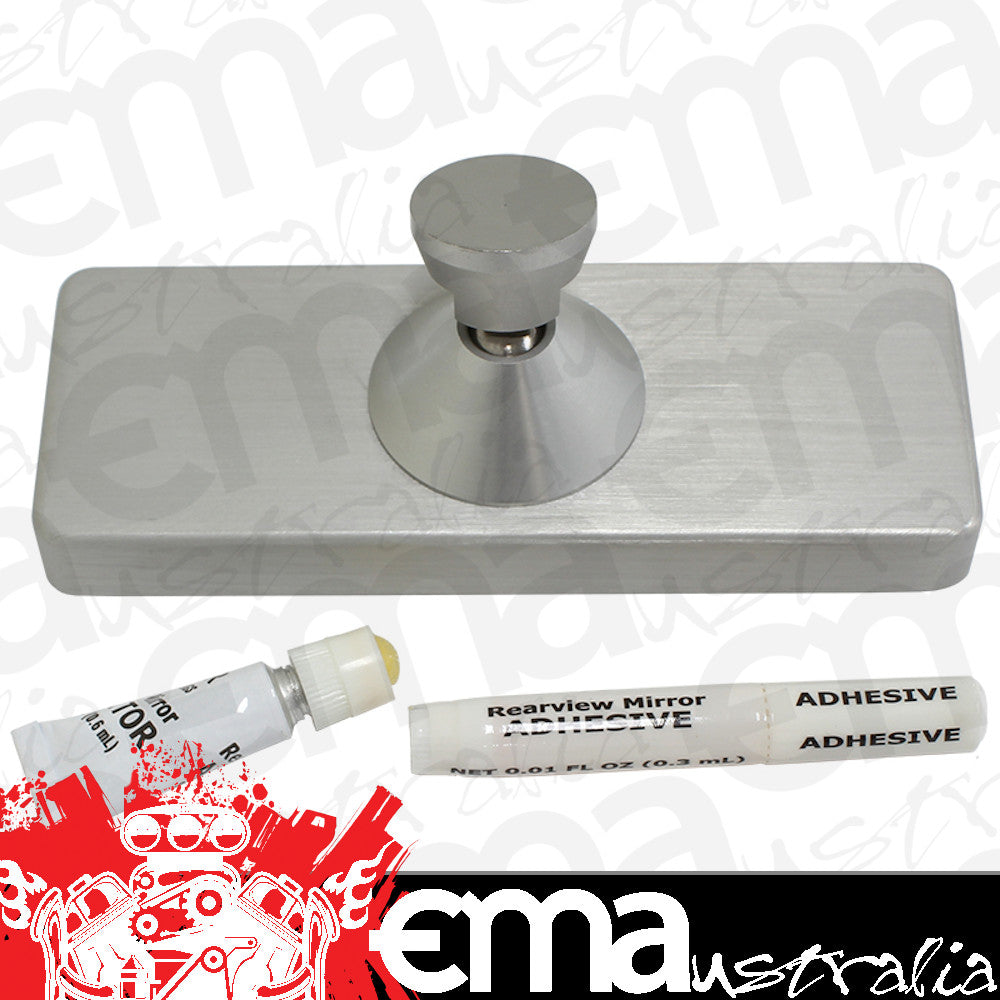 Vintique Inc Billet Interior Rear View Mirror (Glue On Mirror) (VIBA-17682-A)