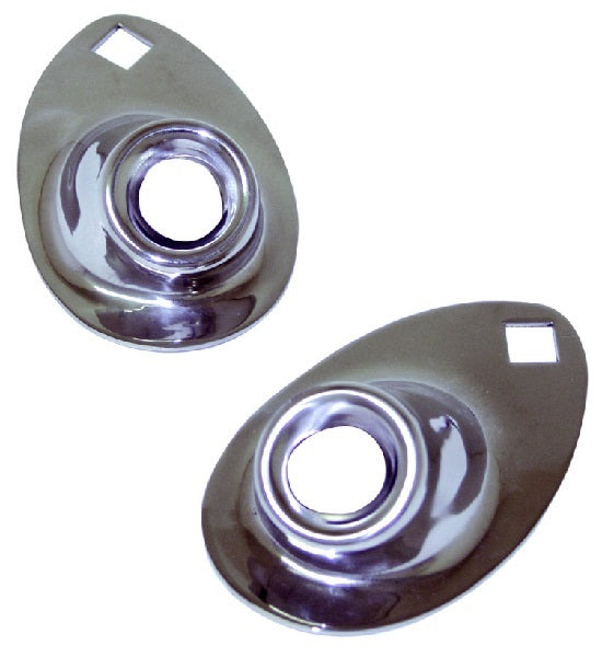 Vintique Inc Headlight Stand Chopped 2", Chrome Plated (Suit 1933-34 Ford) (VICHP-13125/6-C)