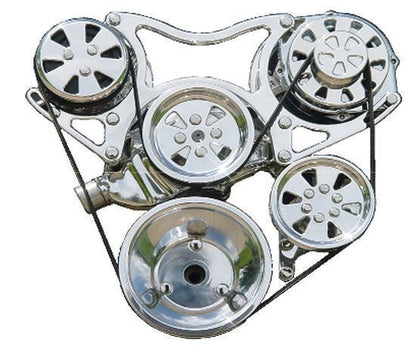 VIPS | VIPSTT1-HL | Turbo Trac Serpentine Kit A/C & P/S suit Chev SB 265-400 V8
