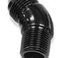 Aeroflow AF523-06-02BLK 45 Deg 1/8" to -6AN Full Flow Black No Restriction In Bend