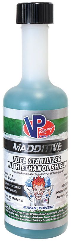 VP Racing Fuels Inc VP-ETHANOLSHIEL Madditive Fuel Stabilizer w/ Ethanol Shield 8Oz 236Ml Bottle Vp-Ethanol Shiel