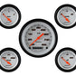 Classic Instruments VS00WBLF Velocity White - 5 Gauge Set 3-3/8" Speedo, 2-1/18" Fuel, Oil, Temp, Volts