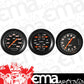 Classic Instruments VS03BBLF Velocity Black - 3 Gauge Set 3-3/8" Speedo, Tach & Dual