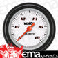 Classic Instruments VS130WBLF Velocity White - Volt Gauge Full Sweep 2-1/8"