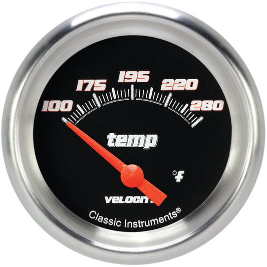 Classic Instruments VS226BAPF Velocity Black w/ Aluminum Performance Bezel 2 5