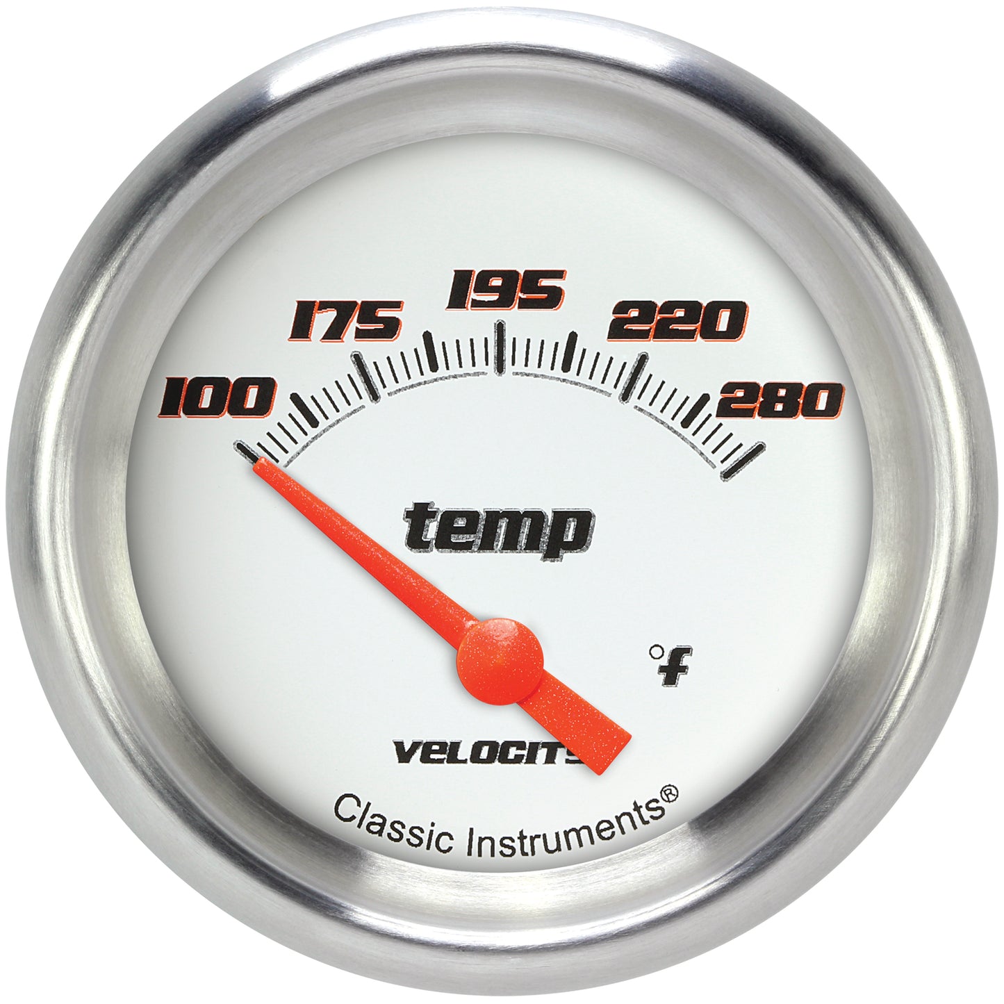 Classic Instruments VS226WAPF Velocity White w/ Aluminum Performance Bezel 2 5