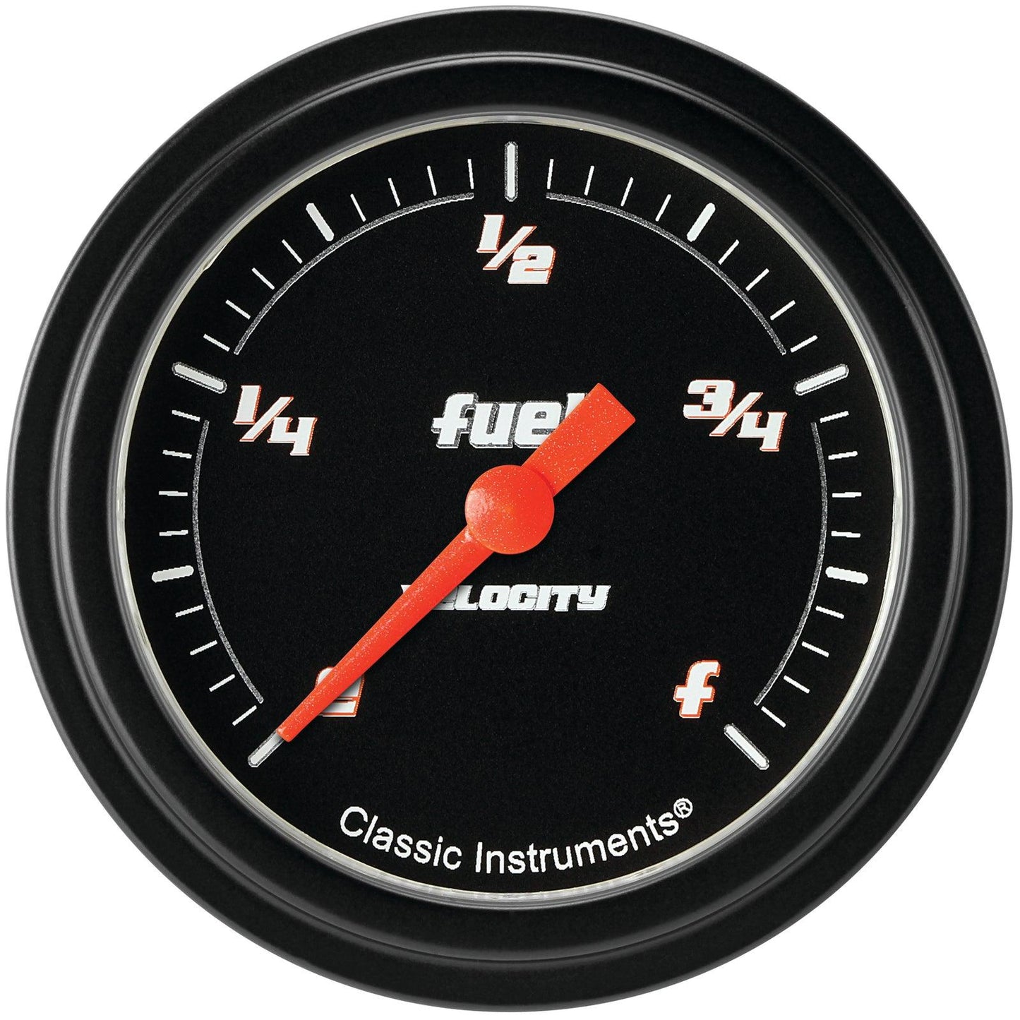 Classic Instruments VS309BBLF Velocity Black 2 5/8" Fuel Gauge