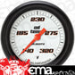 Classic Instruments VS328WBPF Velocity White 2 5/8" Oil Temperature Gauge