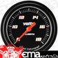 Classic Instruments VS330BBLF Velocity Black2 5/8" Voltage Gauge