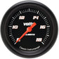 Classic Instruments VS330BBPF Velocity Black2 5/8" Voltage Gauge