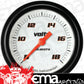 Classic Instruments VS330WBLF Velocity White 2 5/8" Voltage Gauge