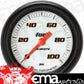 Classic Instruments VS346WBPF Velocity White 2 5/8" Fuel Pressure Gauge, 100 p
