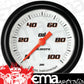 Classic Instruments VS381WBLF Velocity White 2 5/8" Oil Pressure Gauge