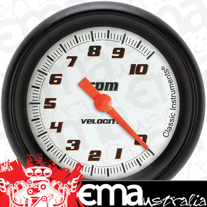 Classic Instruments VS383WBPF Velocity White 2 5/8" Tachometer