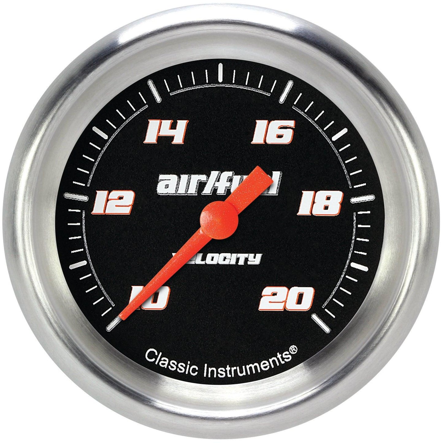 Classic Instruments VS394BAPF Velocity Black 2 5/8" Air Fuel Ratio Gauge