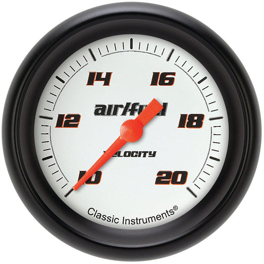 Classic Instruments VS394WBPF Velocity White 2 5/8" Air Fuel Ratio Gauge