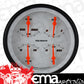 Classic Instruments VS78WBLF Velocity White w/ Black Bezel 4 - 5/8" Quad fuel 0