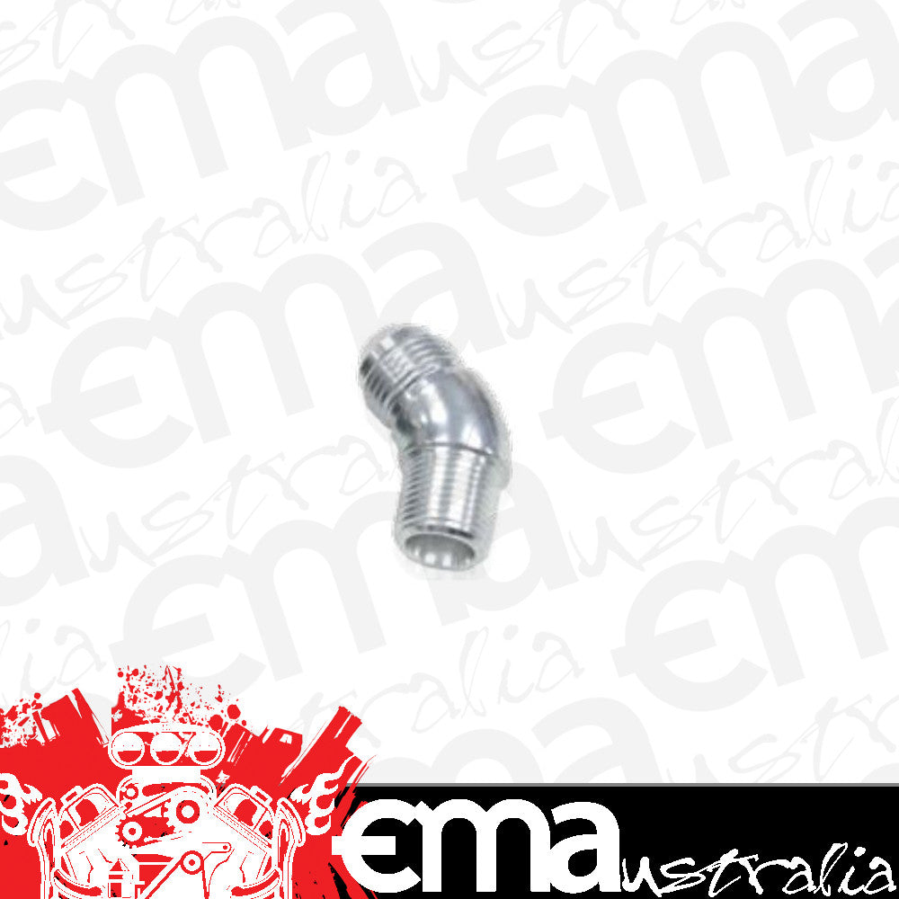 Aeroflow AF523-12-08S 45 Deg 1/2" to -12AN Full Flowsilver No Restriction In Bend