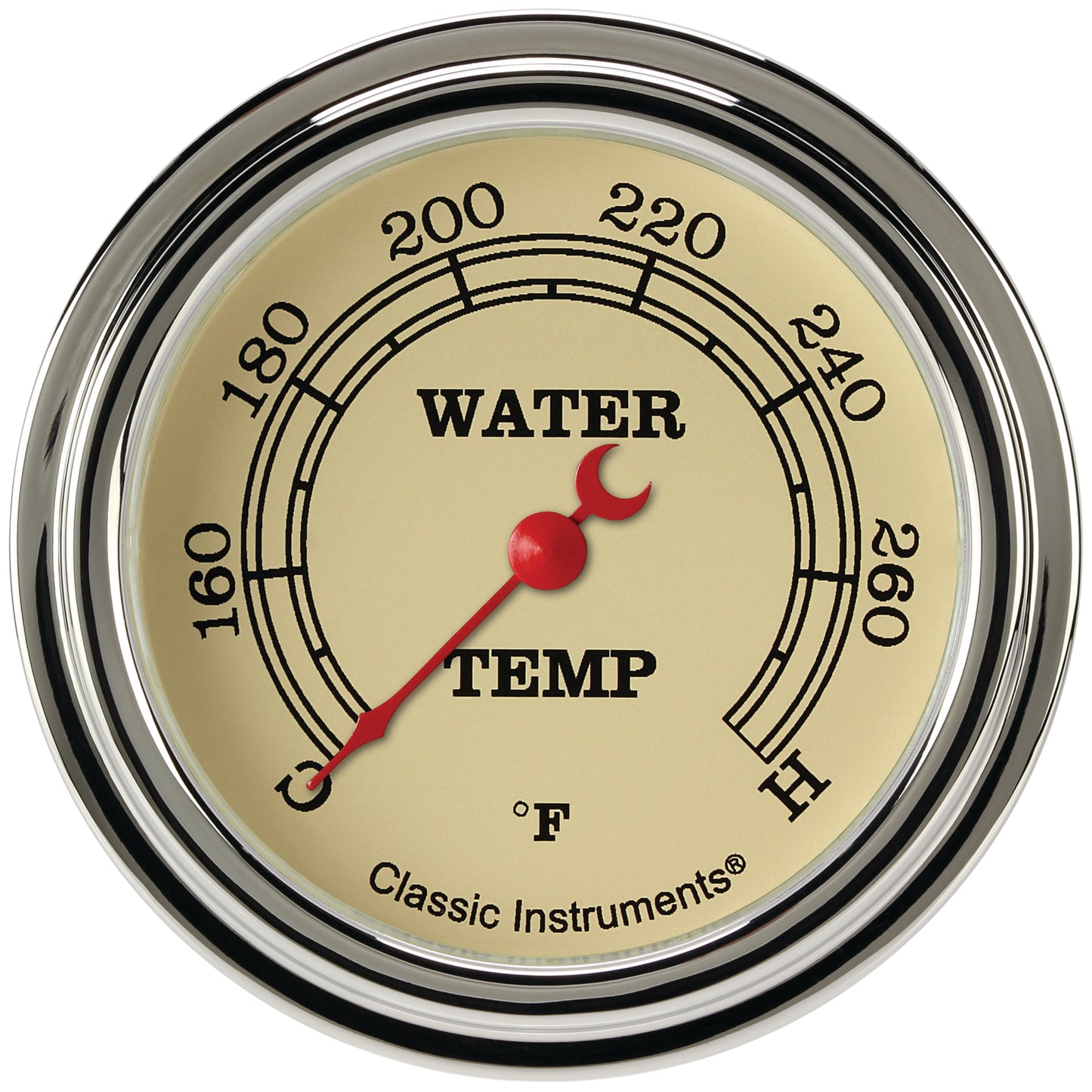 Classic Instruments VT326SLF Vintage - Water Temp Gauge Full Sweep 2-5/8"