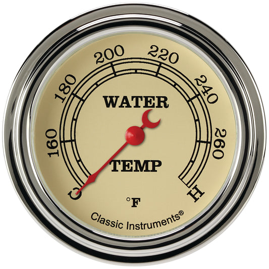 Classic Instruments VT326SLF Vintage - Water Temp Gauge Full Sweep 2-5/8"