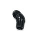 Aeroflow AF523-16BLK 45 Deg 1" to -16AN Full Flow Black No Restriction In Bend