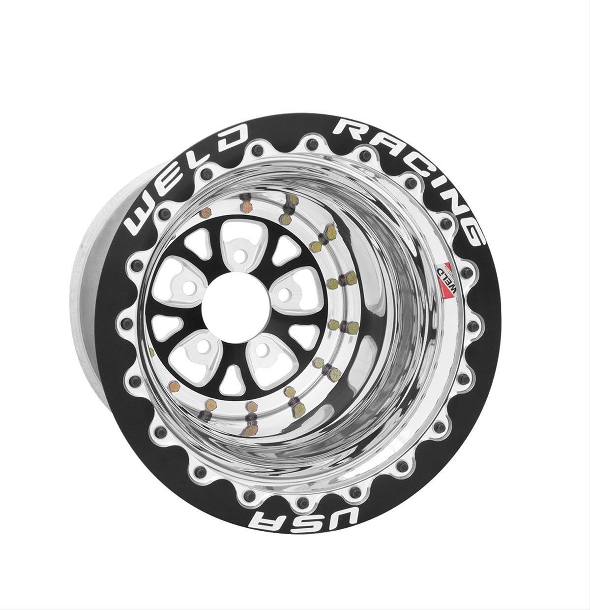 Weld Racing WE84B512276F Black Mickey Thompson Beadlock Wheel 15" X 12" 5 X 4.75" Bolt Circle 3" Back Space