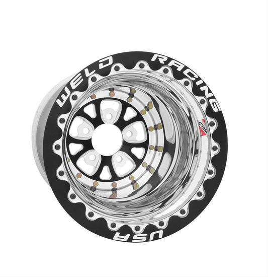 Weld Racing WE84B512276F Black Mickey Thompson Beadlock Wheel 15" X 12" 5 X 4.75" Bolt Circle 3" Back Space