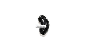 Aeroflow Performance Products AF527-06BLK 6AN 45 Deg Male Flare Union Black Full Flow No Restriction