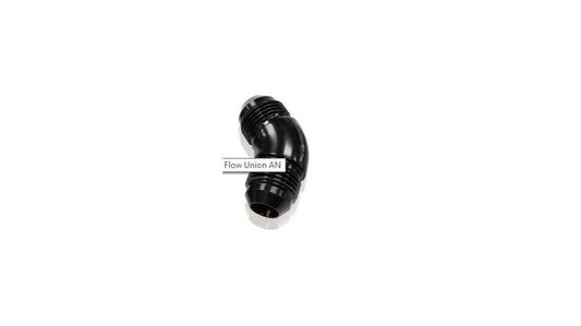 Aeroflow AF527-06BLK -6AN 45 Deg Male Flare Union Black Full Flow No Restriction