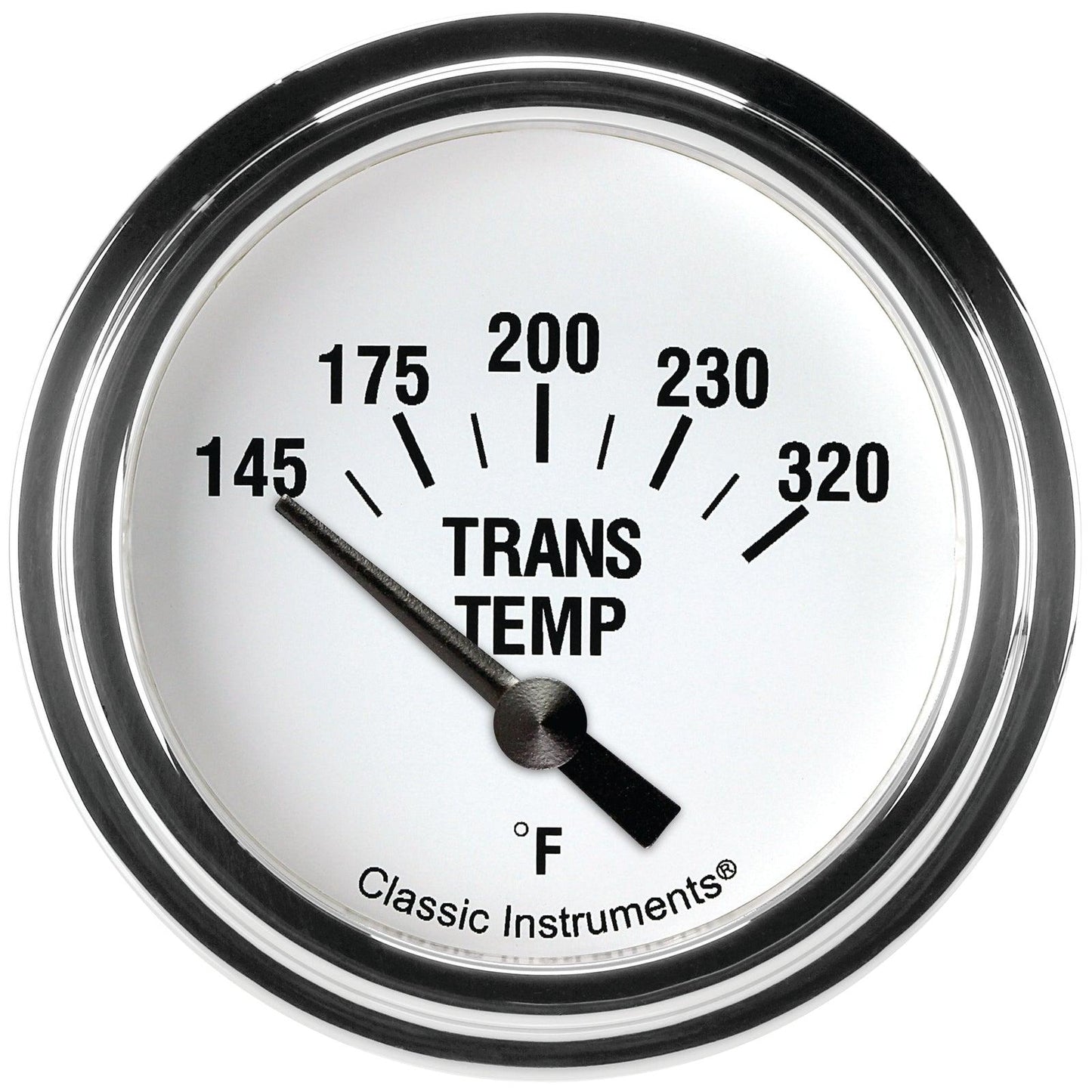 Classic Instruments WH227SLF White Hot 2 5/8" Trans Temp. Short Sweep