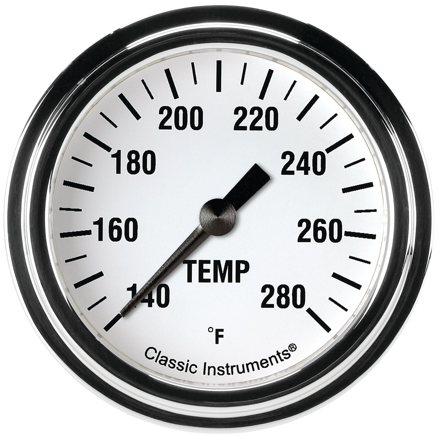 Classic Instruments WH326SLF-06 White Hot - Water Temp Gauge Full Sweep 2-5/8"