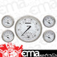 Classic Instruments WH65SLF White Hot - 5 Gauge Set 4-5/8" Speedtachular & 2-1/8" Fuel, Oil, Temp, Volts